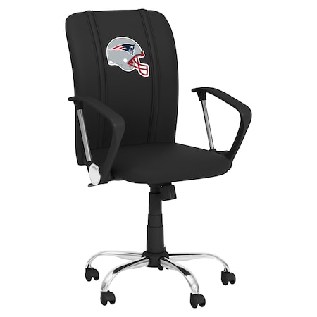 Dreamseat Curve Task Chair with New England Patriots Helmet Logo XZOCCURVE-PSNFL21002